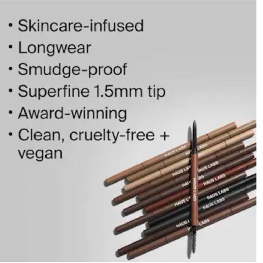 HAUS LABS The Edge Precision Brow Pencil - Ash Brown - Picture 3 of 9